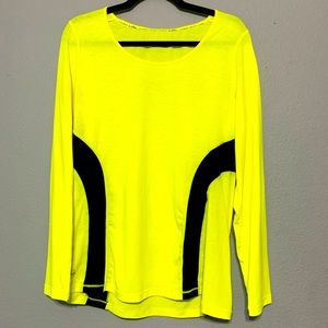 Bright yellow active top